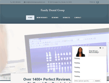 Tablet Screenshot of familydentalgroupatlanta.com